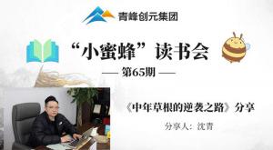 青峰創(chuàng)元集團(tuán)“小蜜蜂”讀書會第65期活動報(bào)道：《中年草根的逆襲之路》---沈青